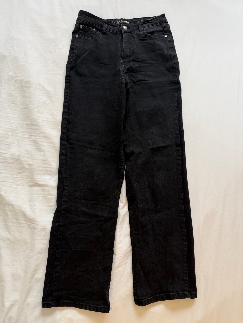 Fashion Nova Black Women’s Wide-Leg Jeans